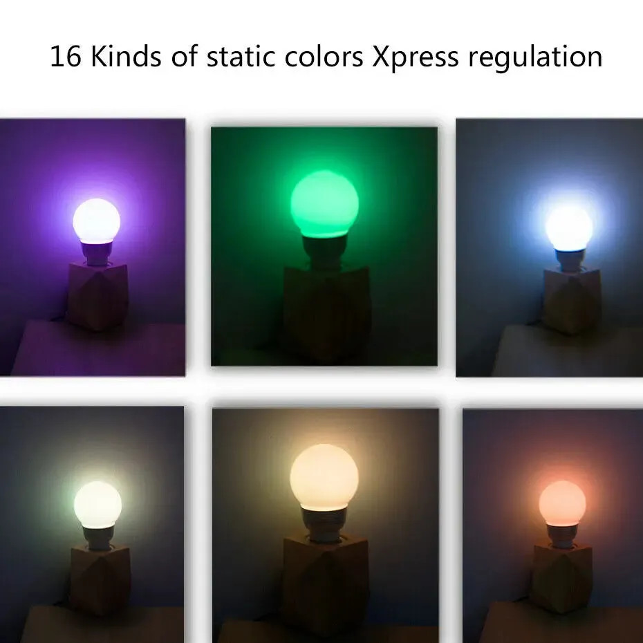 16Color Changing LED RGB Globe Light Bulbs