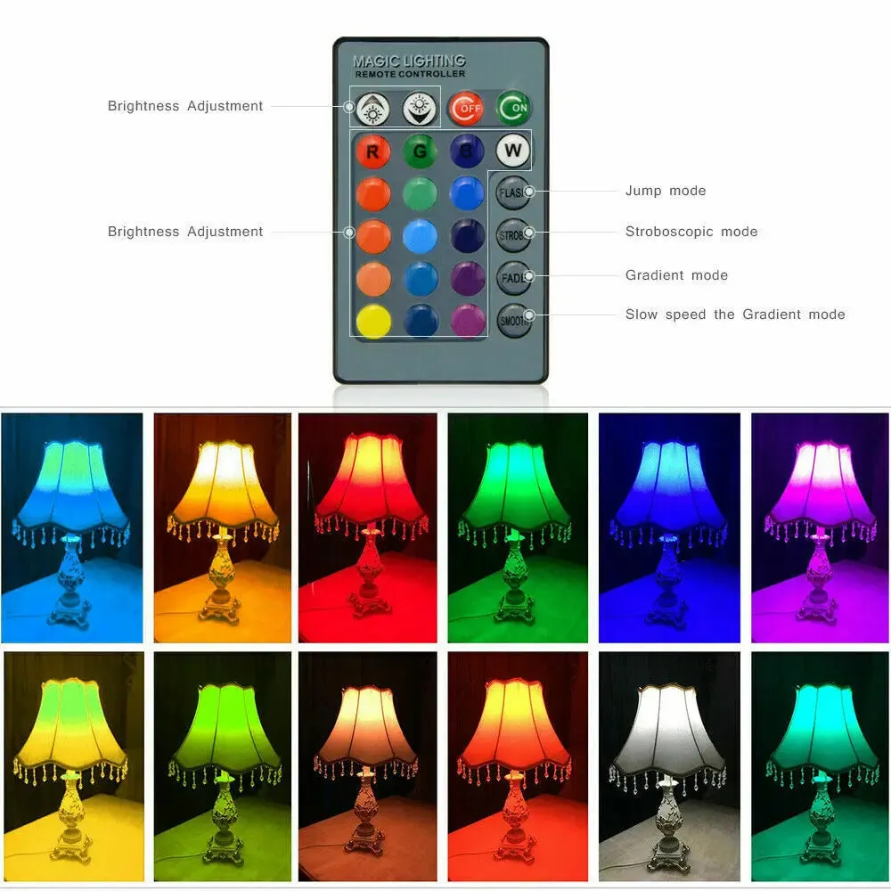 16Color Changing LED RGB Globe Light Bulbs