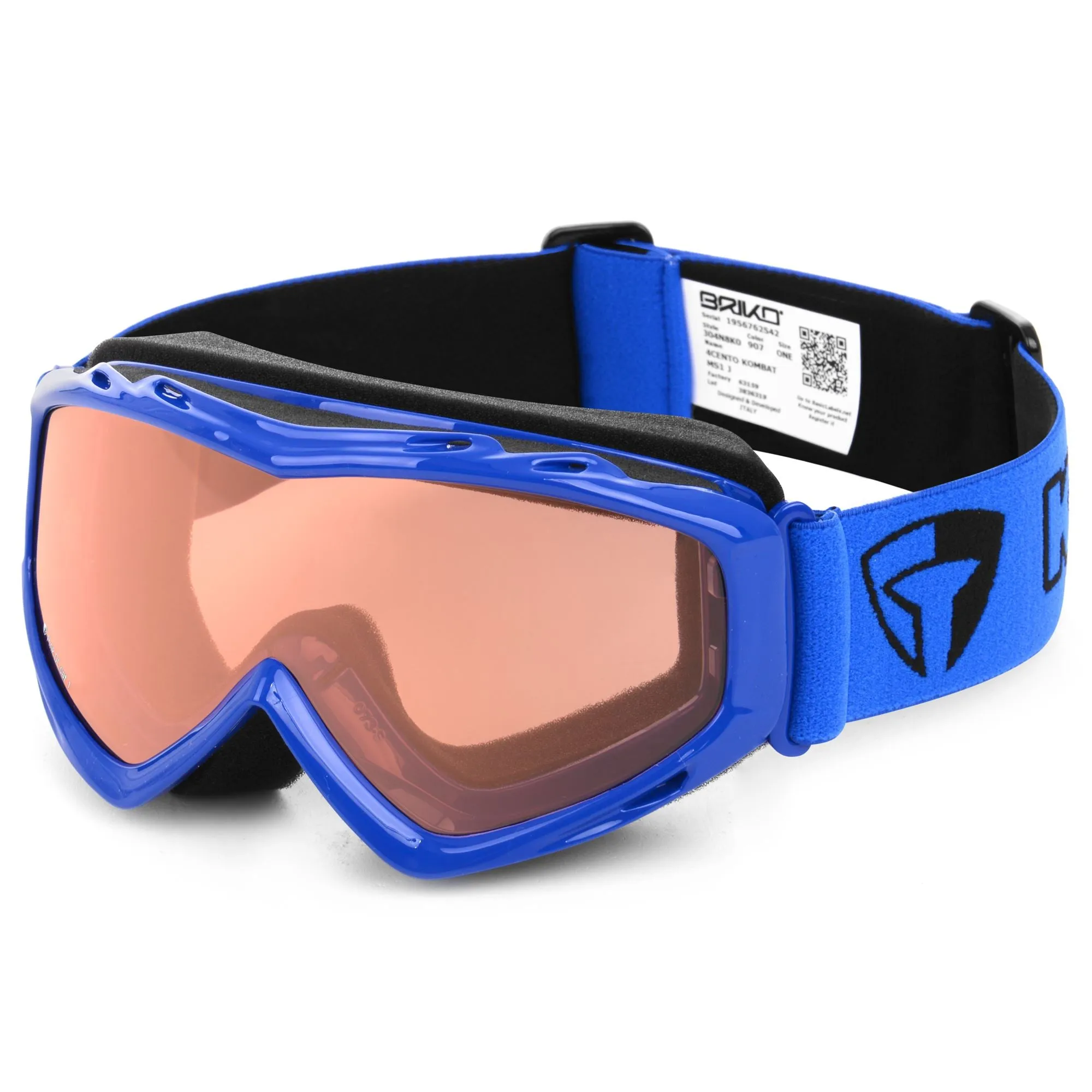 4CENTO KOMBAT MS1 J - Goggles - Ski  Goggles - Unisex - SHINY BLUE-P1