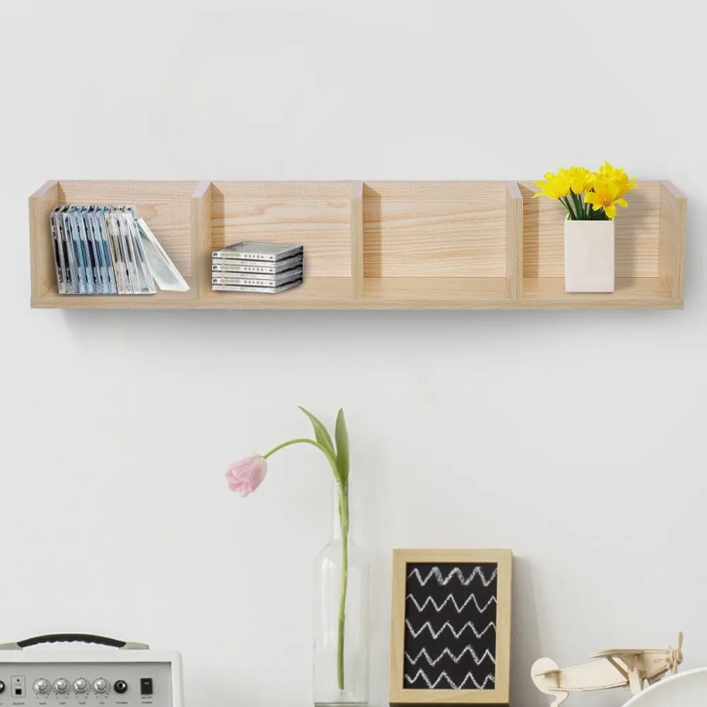 95Lx17Wx16.5H cm Multi-Media Storage Wooden Shelf