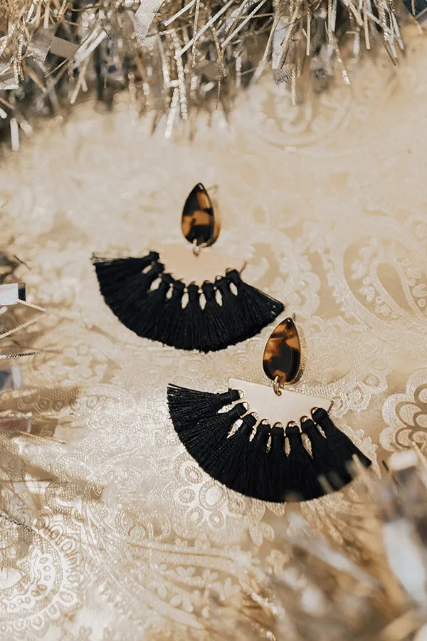 All Out Gorgeous Earrings In Black