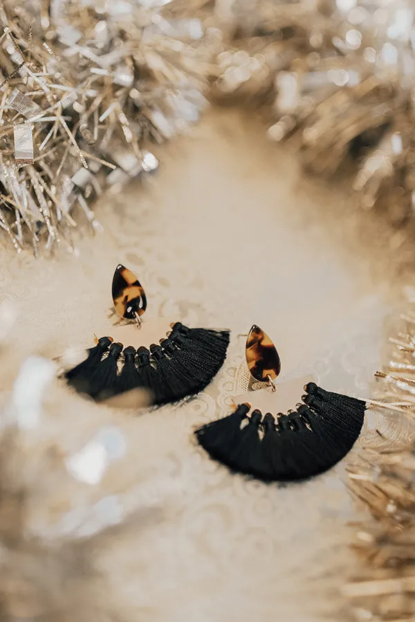 All Out Gorgeous Earrings In Black