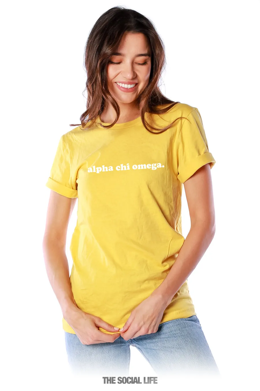 Alpha Chi Omega Simple Tee