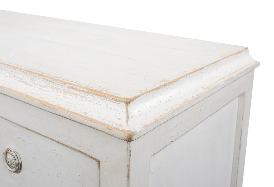 Antique White Faux Drawer Sideboard