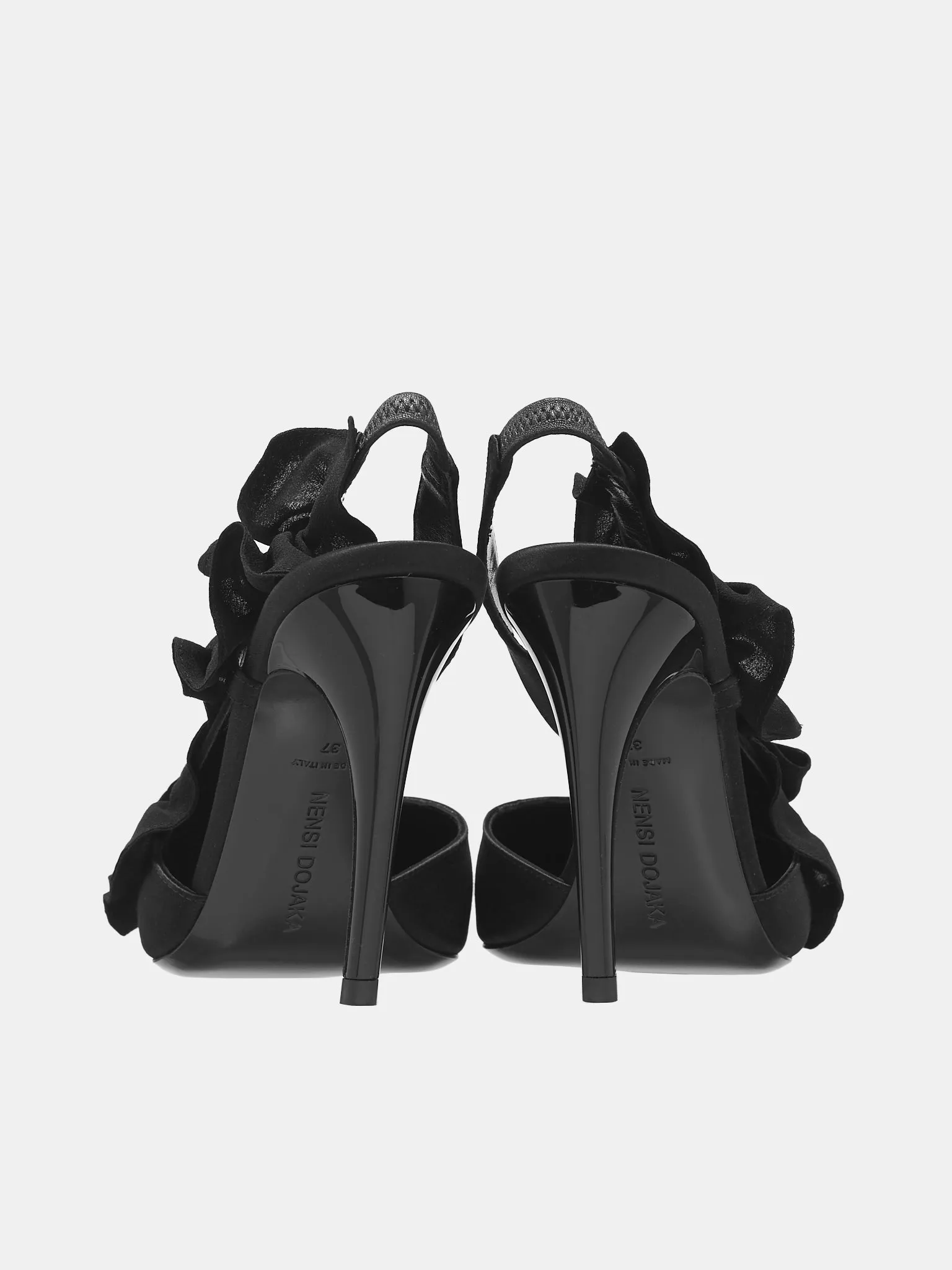 Appliqué Slingback Sandals (ND41045A-18040-BLACK)