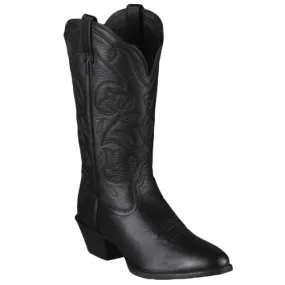 Ariat Ladies Heritage Western Black R Toe Deertan Boot 10001037