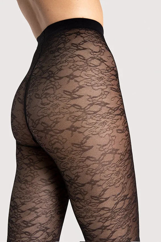 Ariel Floral Patterned Tights