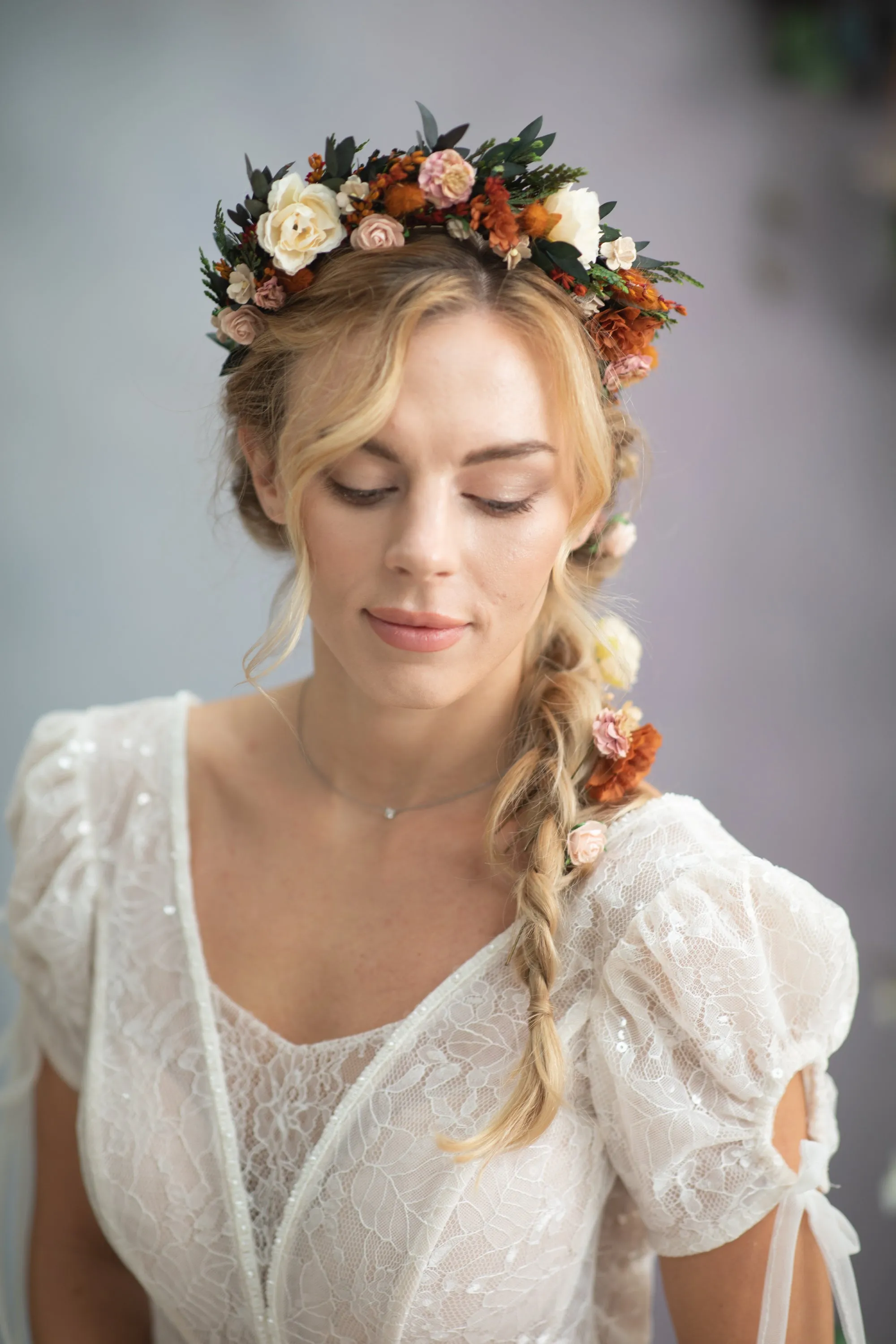 Autumn burnt orange headband