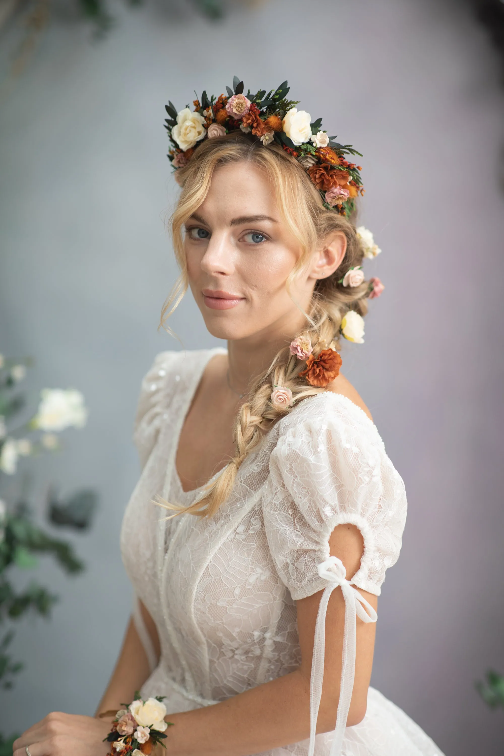 Autumn burnt orange headband