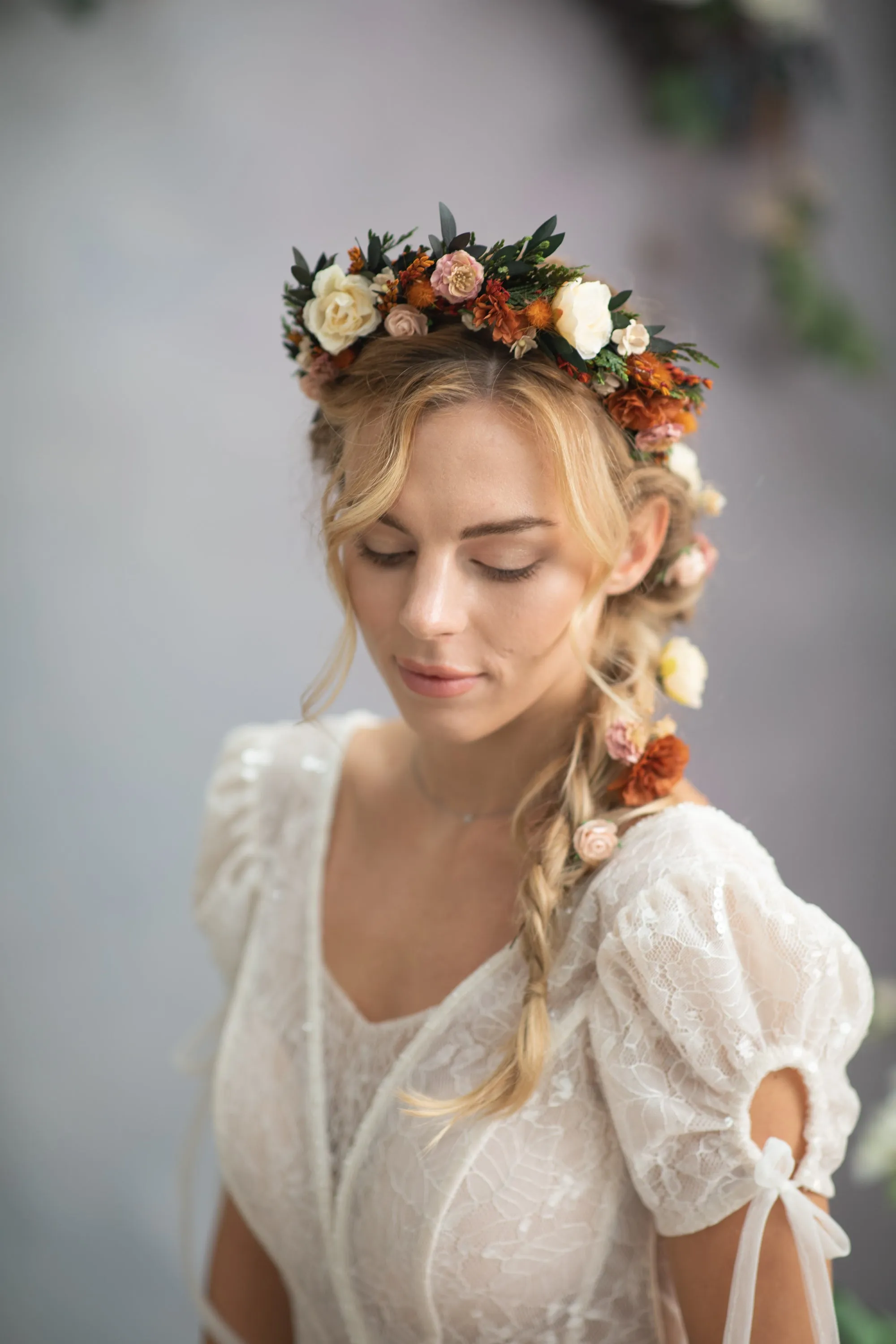 Autumn burnt orange headband