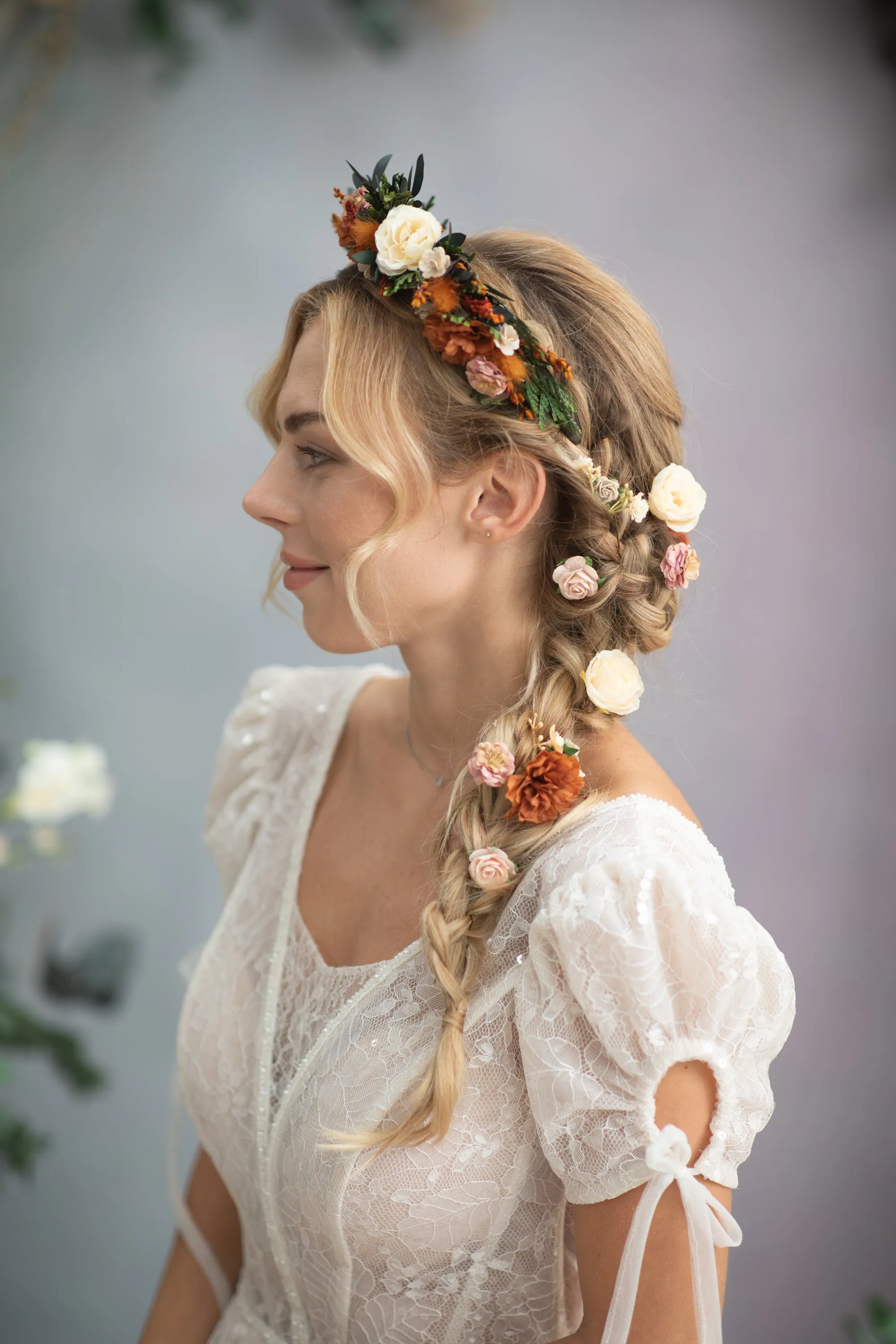 Autumn burnt orange headband