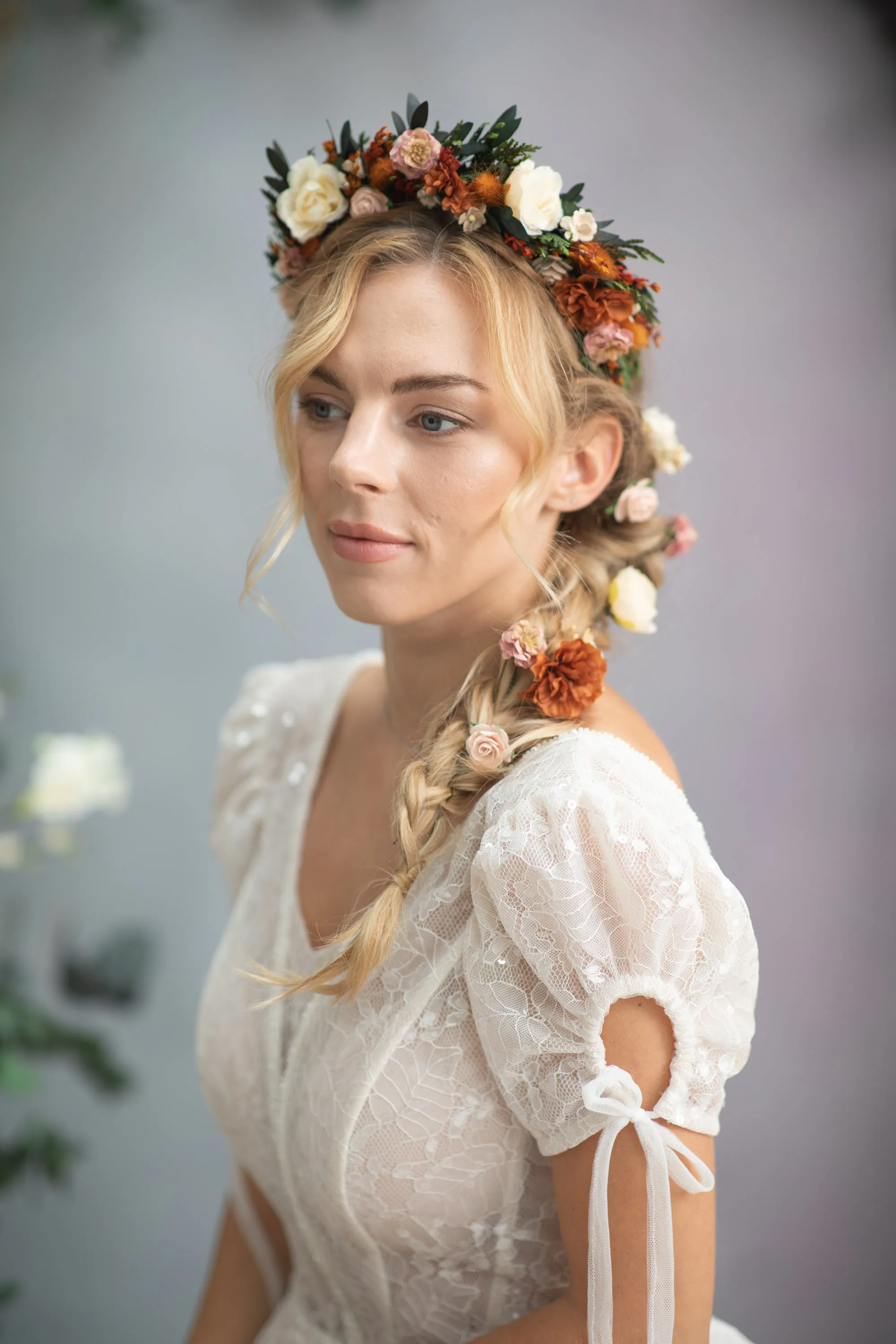 Autumn burnt orange headband