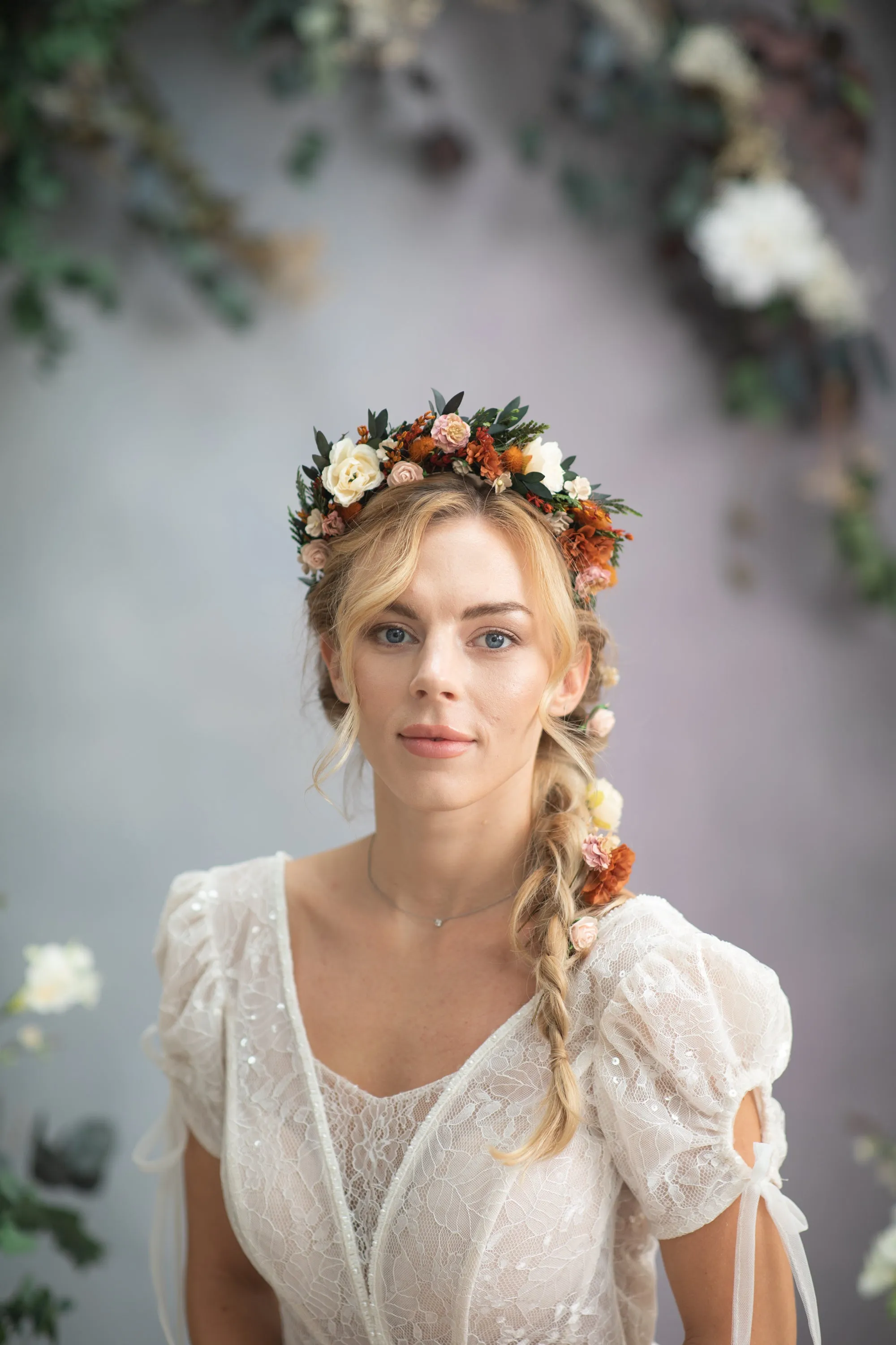 Autumn burnt orange headband