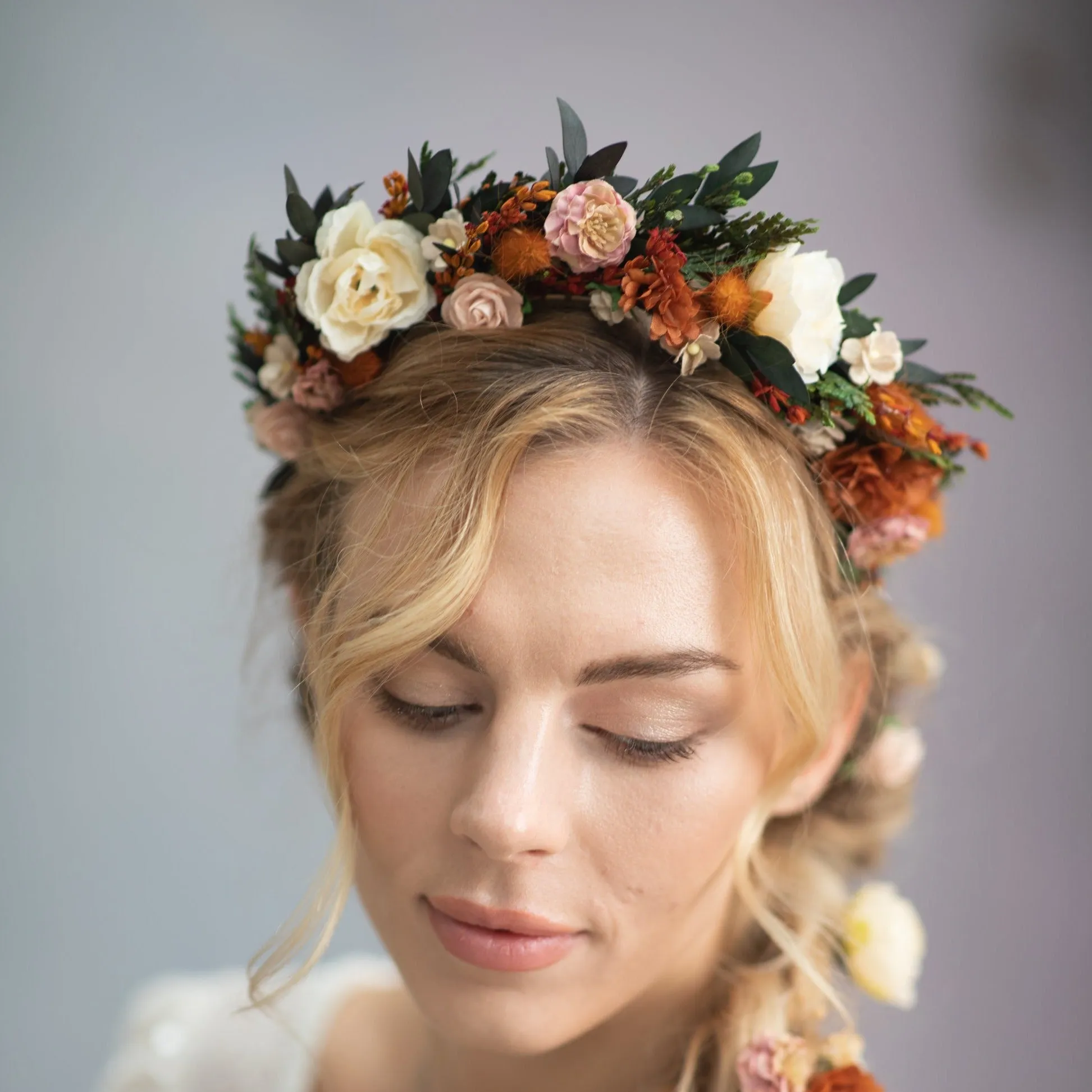 Autumn burnt orange headband