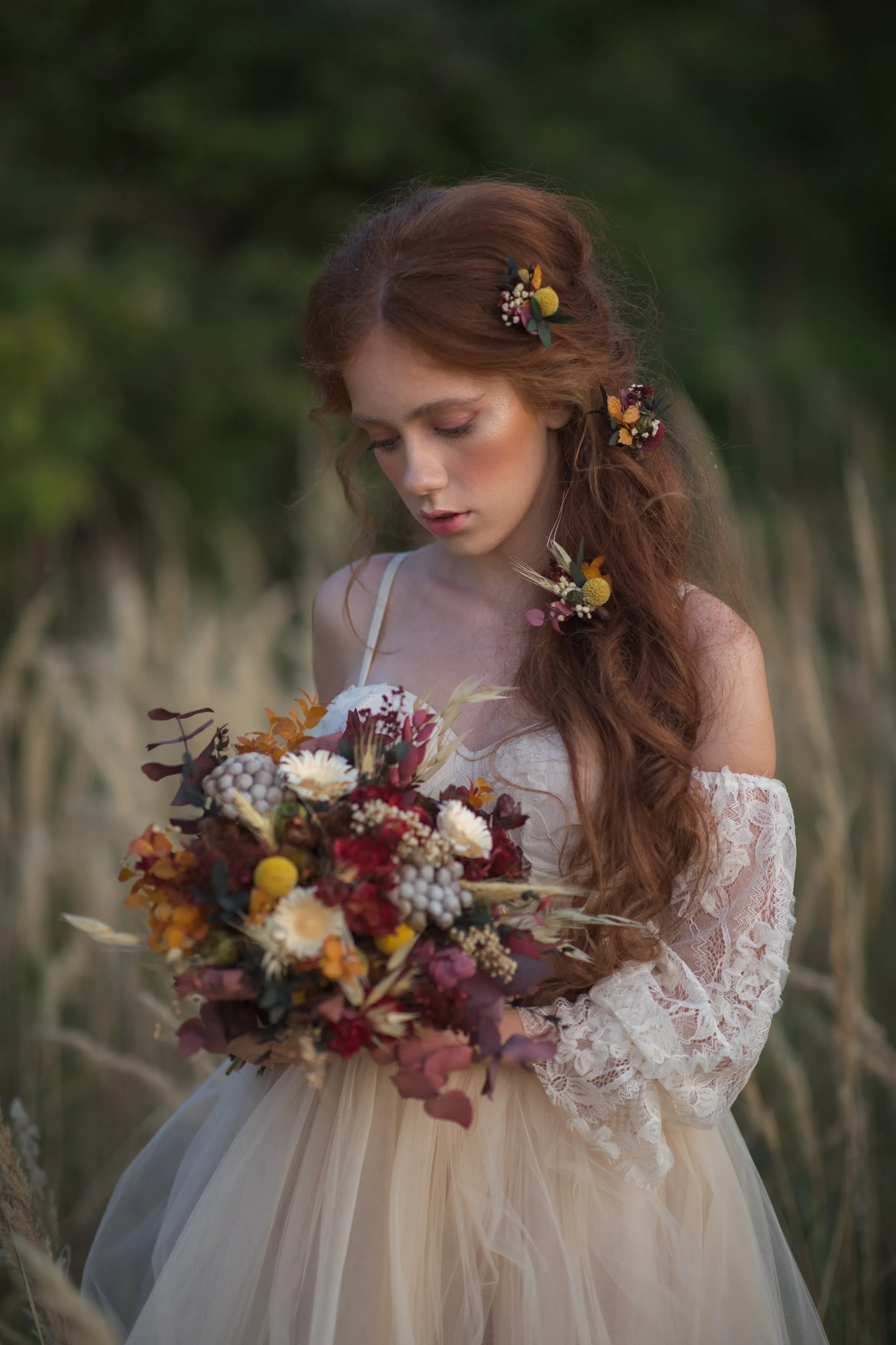 Autumn flower bouquet Natural Fall wedding Bridal accessories Autumn bride Customisable bouquet Long lasting bridal bouquet October wedding