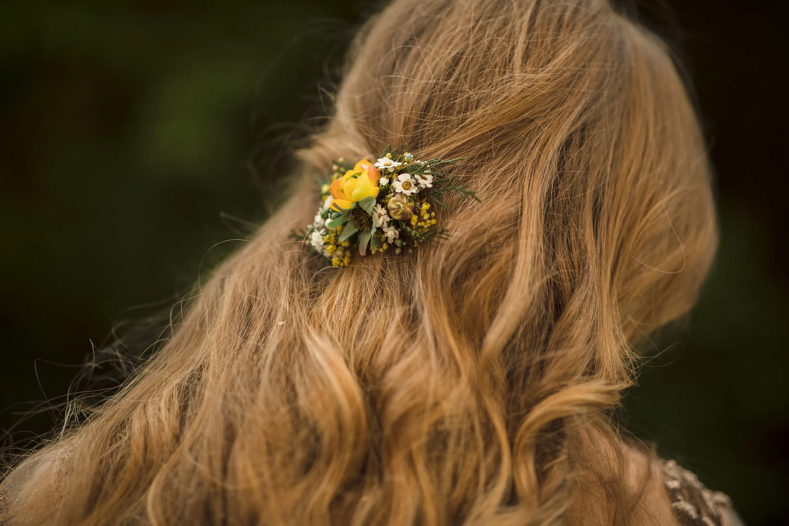 Autumn flower hair clip Wedding hair clip in earthy colours Bridal hair clip Hair accessories for bride Autumn wedding hair piece Magaela