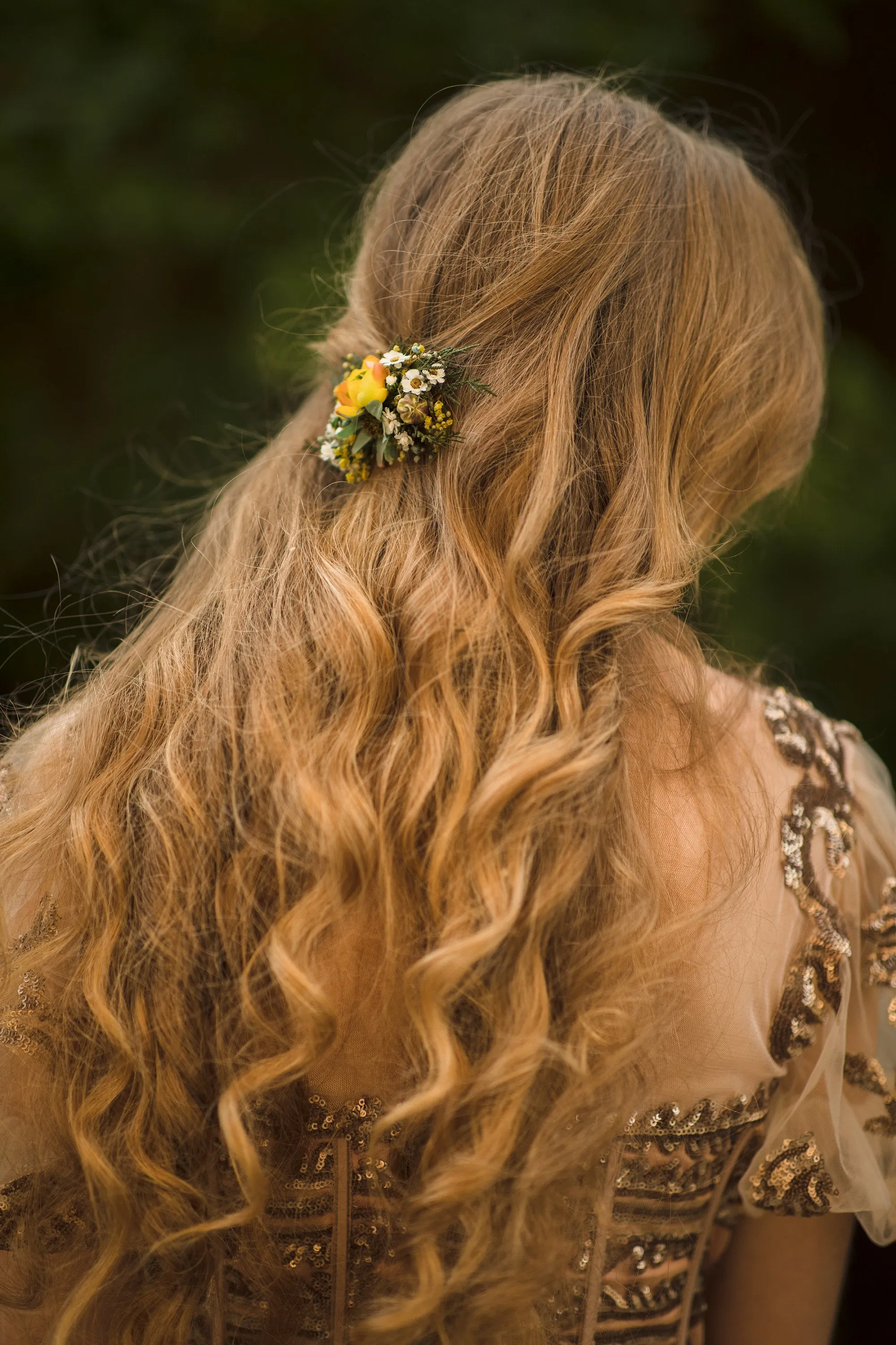 Autumn flower hair clip Wedding hair clip in earthy colours Bridal hair clip Hair accessories for bride Autumn wedding hair piece Magaela