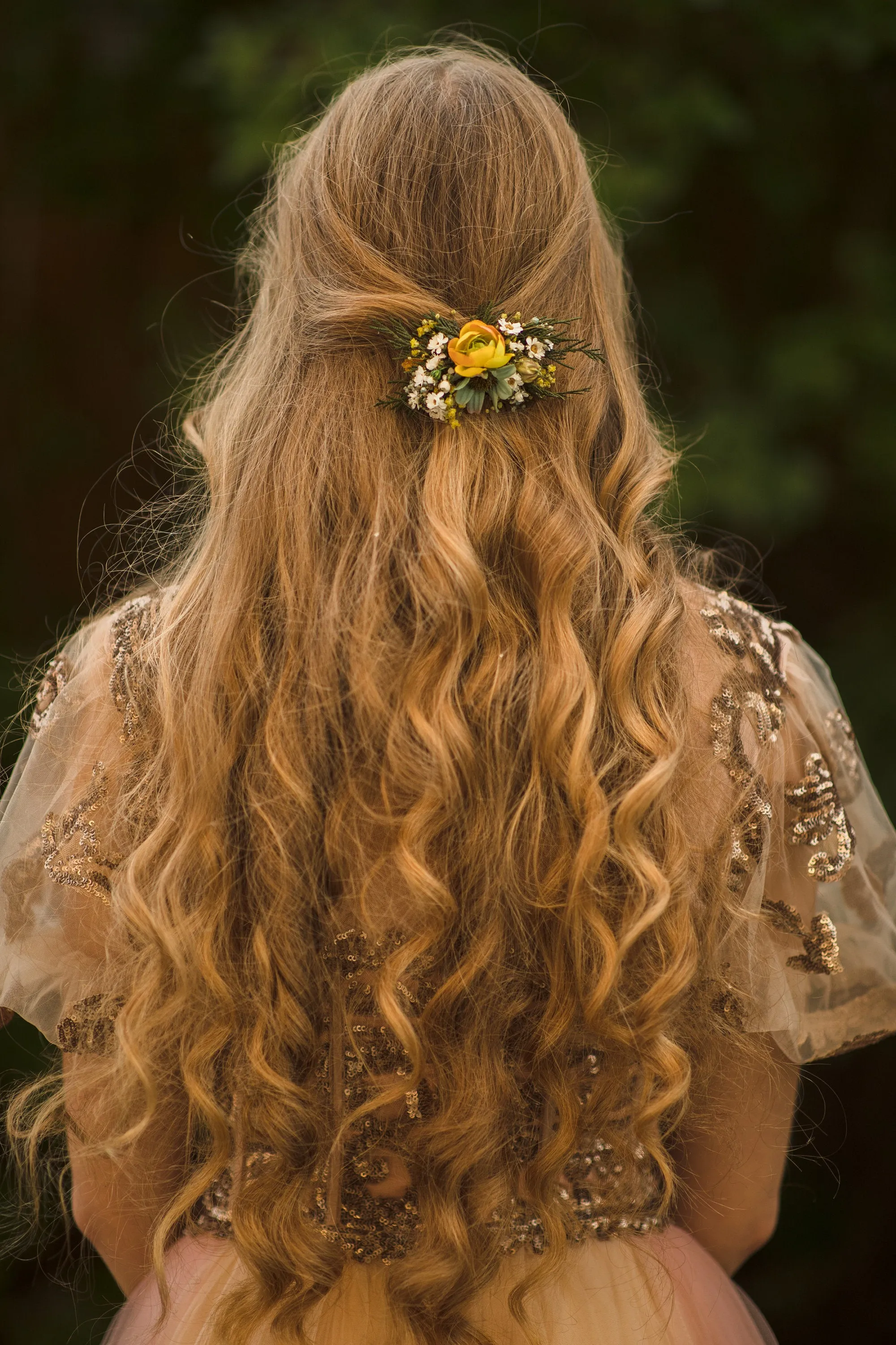 Autumn flower hair clip Wedding hair clip in earthy colours Bridal hair clip Hair accessories for bride Autumn wedding hair piece Magaela