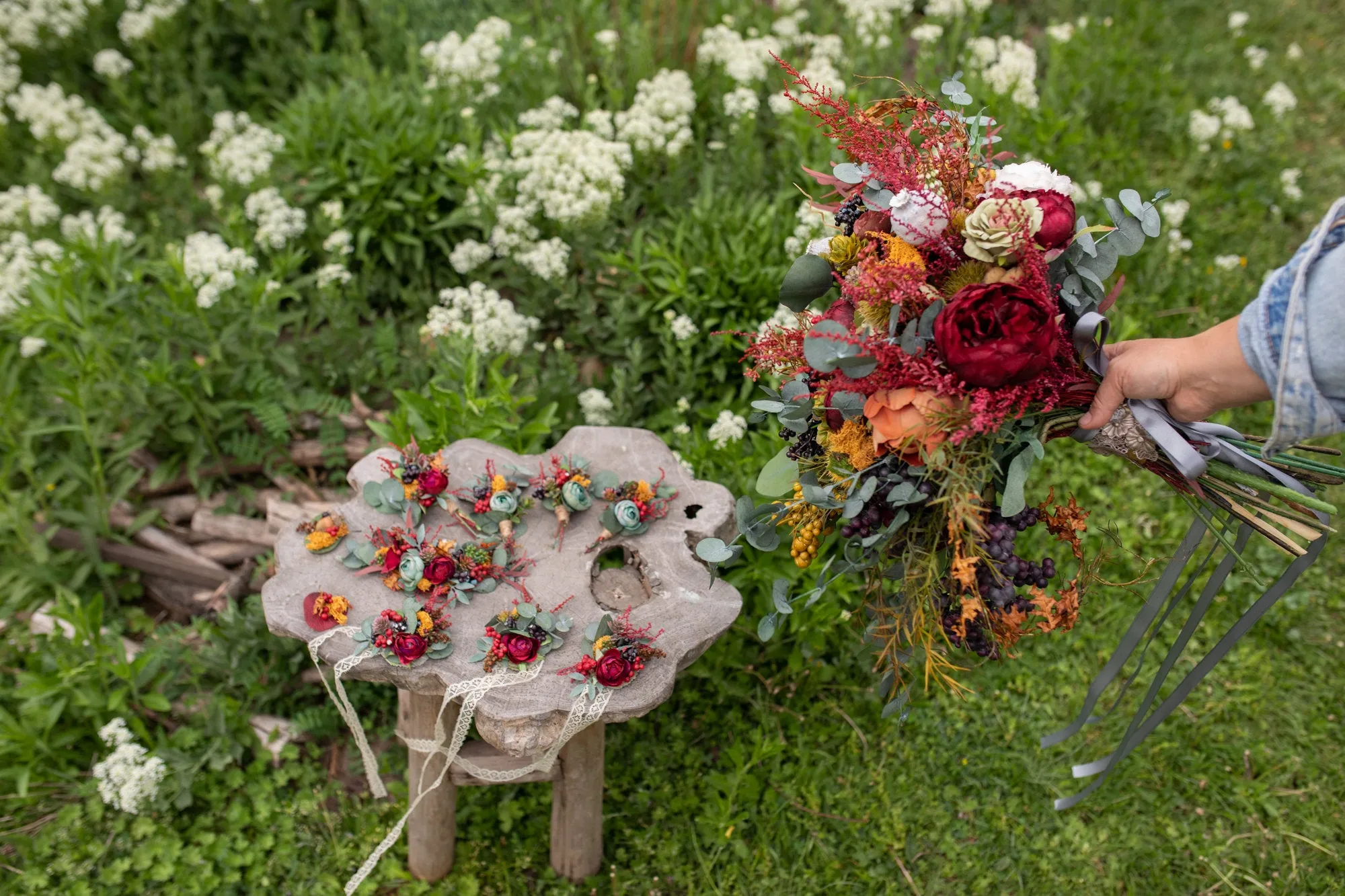 Autumn Wedding Bouquet Bridal Bouquet Flower Bridal Bouquet Woodland Bouquet Rustic Bouquet Bridesmaid Bouquet Natural Bouquet Magaela Fall