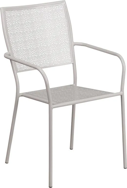 Bellina Outdoor Patio Arm Chair With Eased Square Back