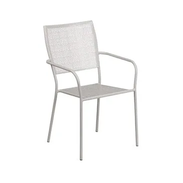 Bellina Outdoor Patio Arm Chair With Eased Square Back