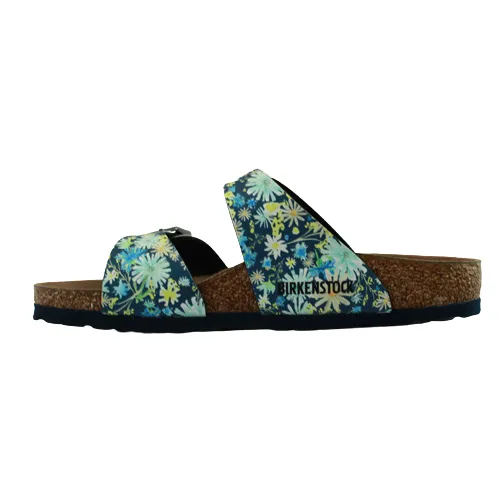 Birkenstock Narrow Fit Sandals - Sydney Vegan Summer Floral - Blue