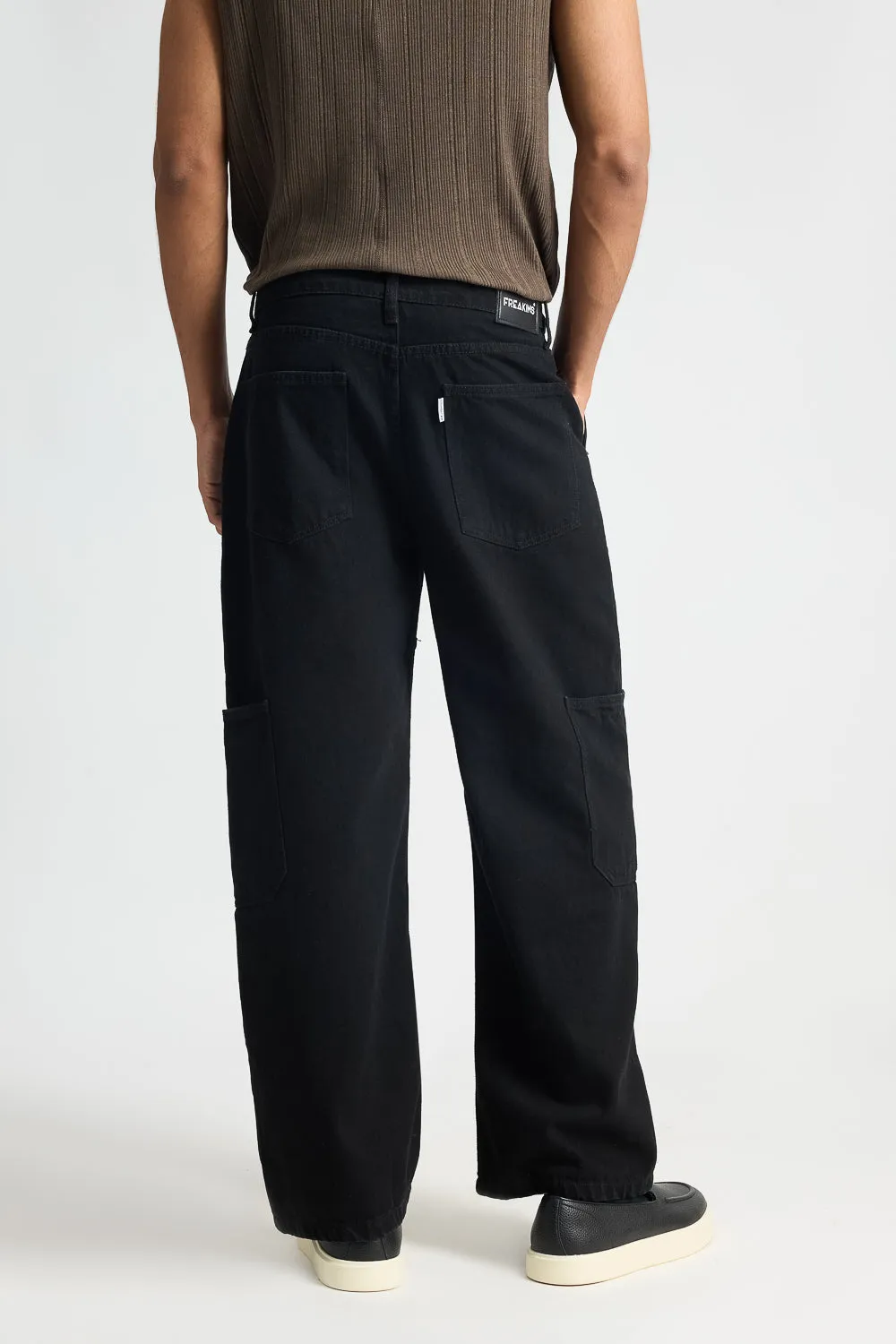 Black Pocket Men's Cargo Pants