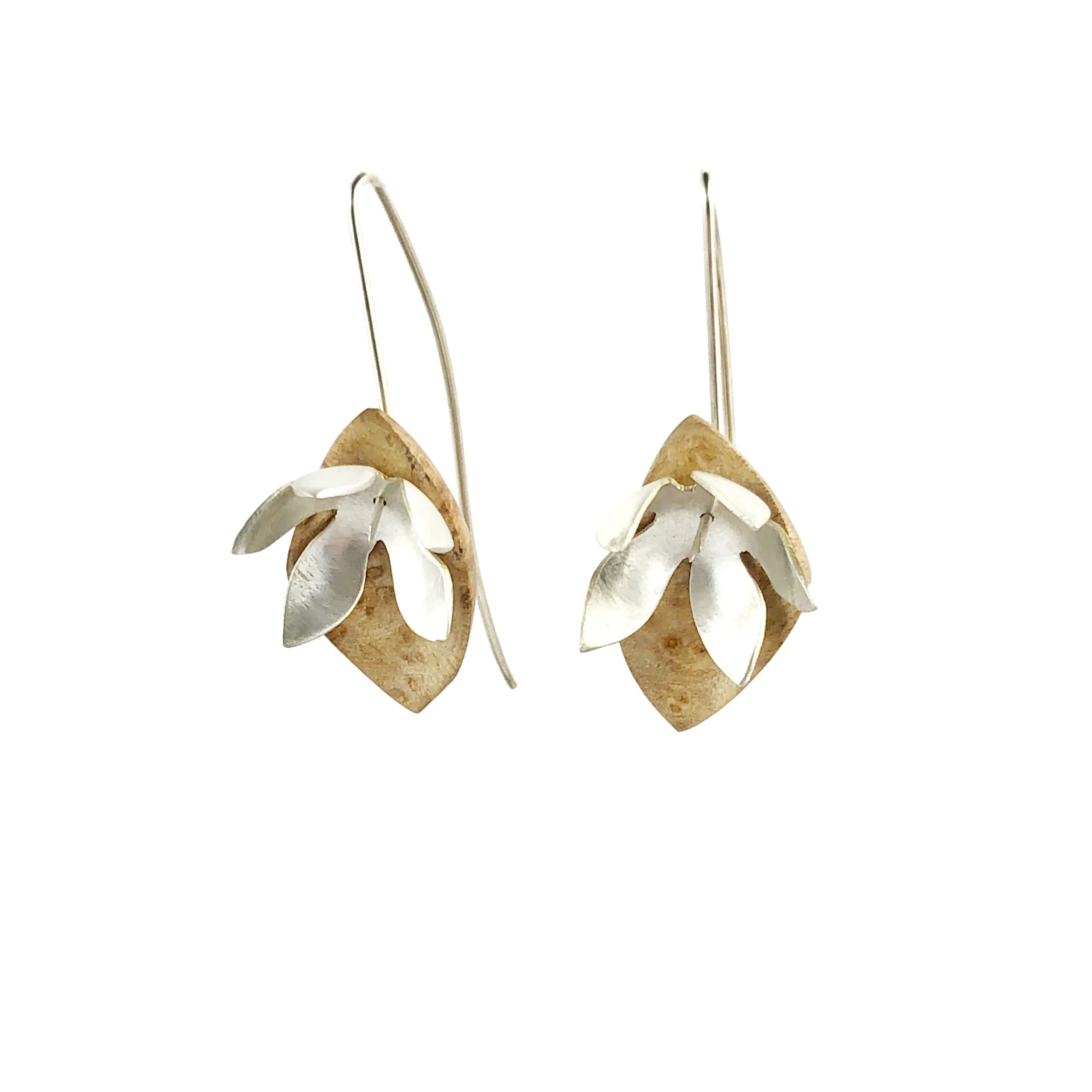 Botanical Satin Earrings - Sarah Bourke