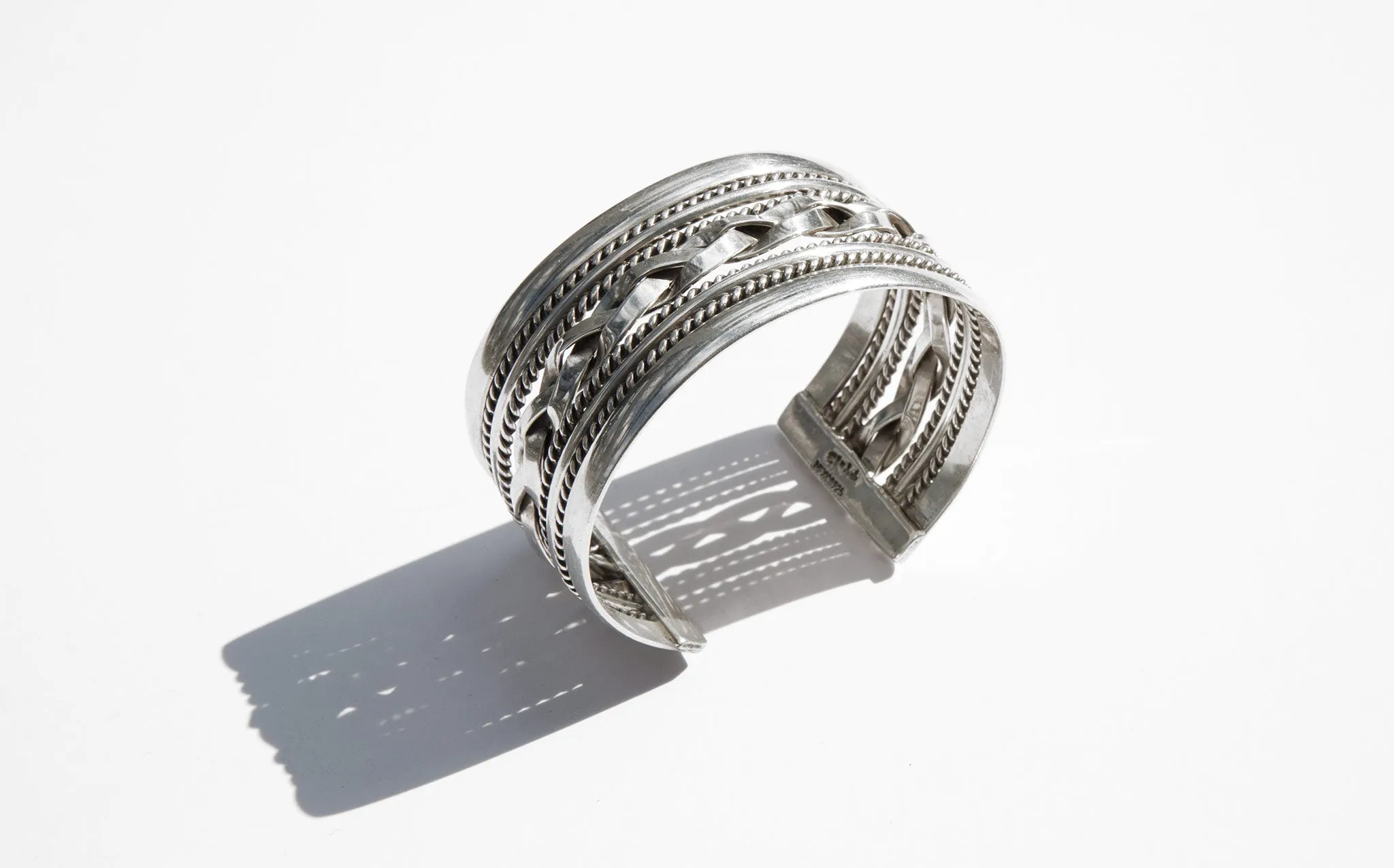 Braid Strand Silver Cuff