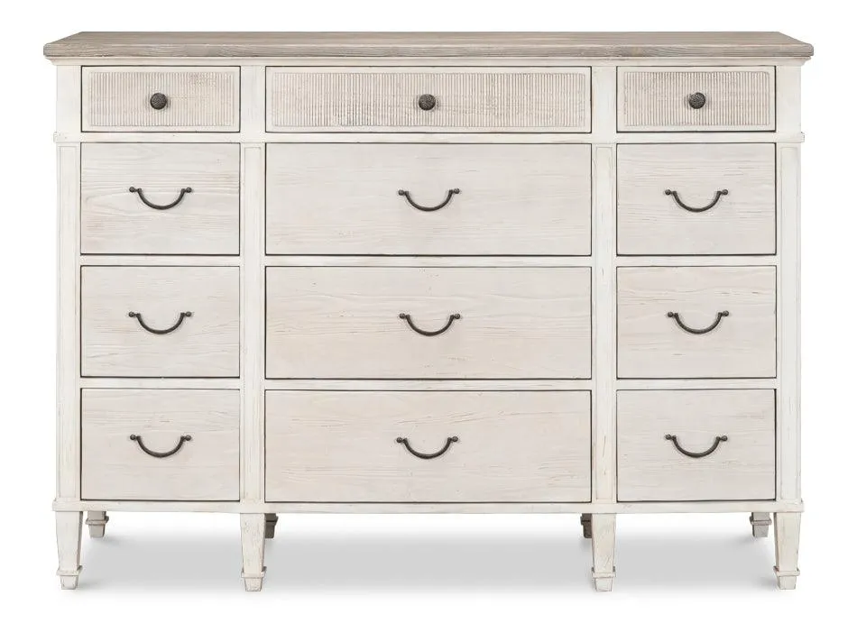 Cottage White Traditional Dresser