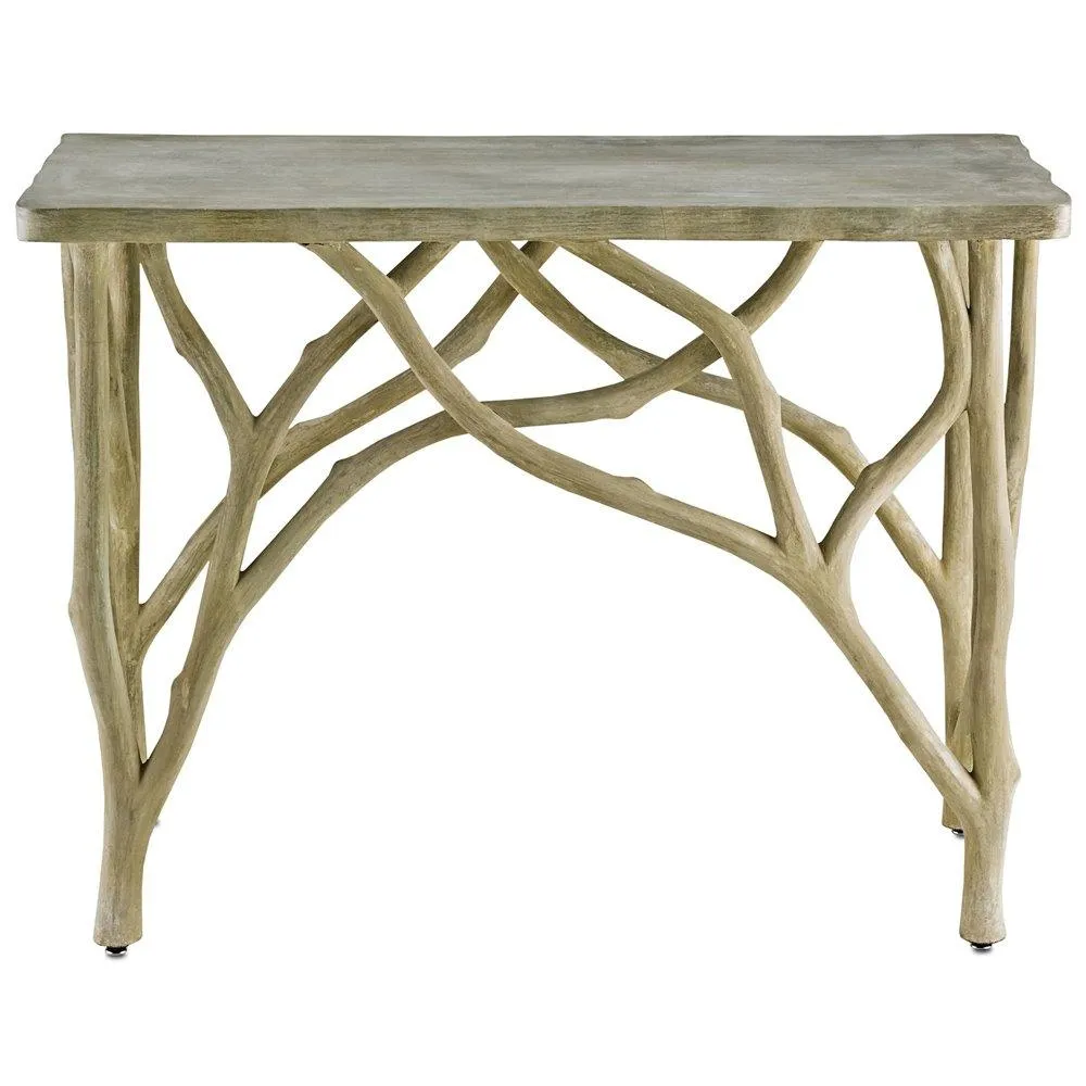 Creekside Steel and Concrete Console