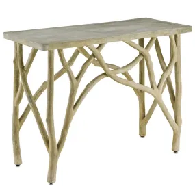 Creekside Steel and Concrete Console