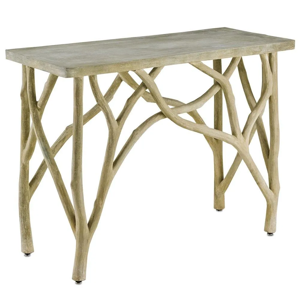 Creekside Steel and Concrete Console