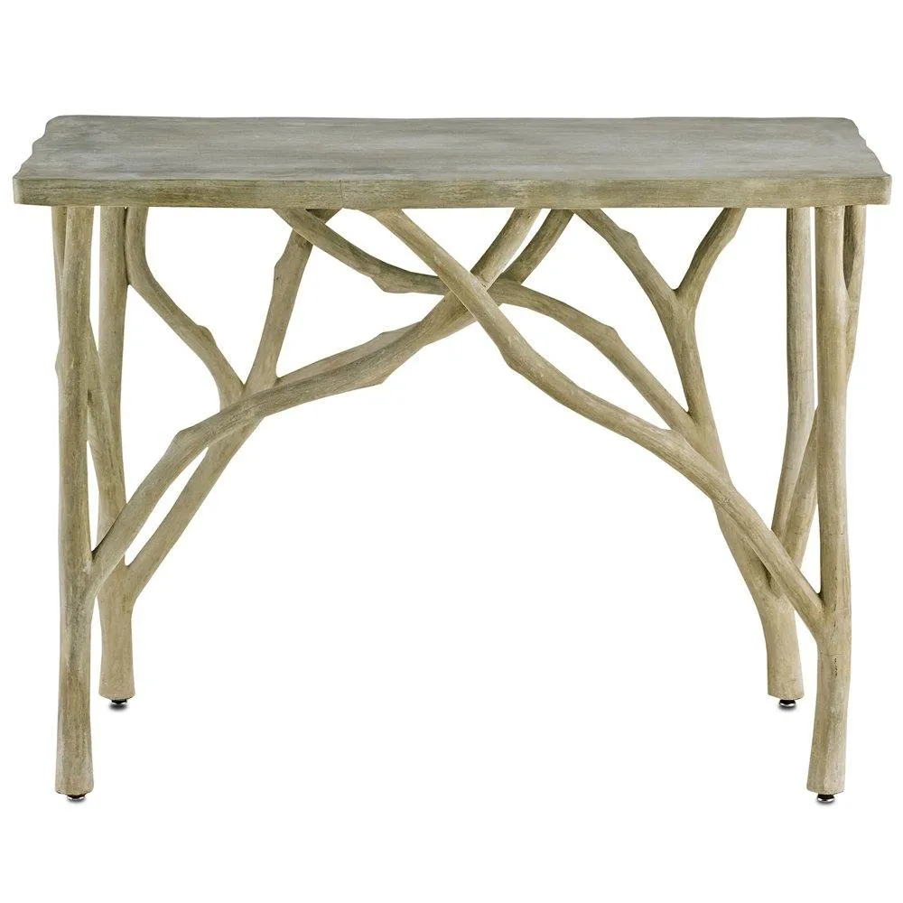 Creekside Steel and Concrete Console