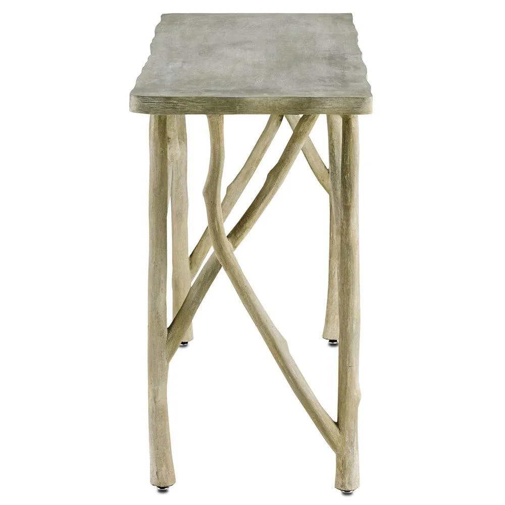 Creekside Steel and Concrete Console