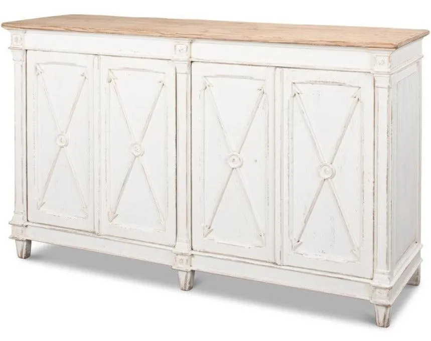 Crossbow Antique White Sideboard