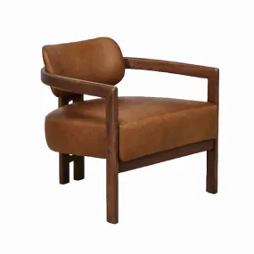 Cumberland Indoor Saddle Leather Lounge Chair