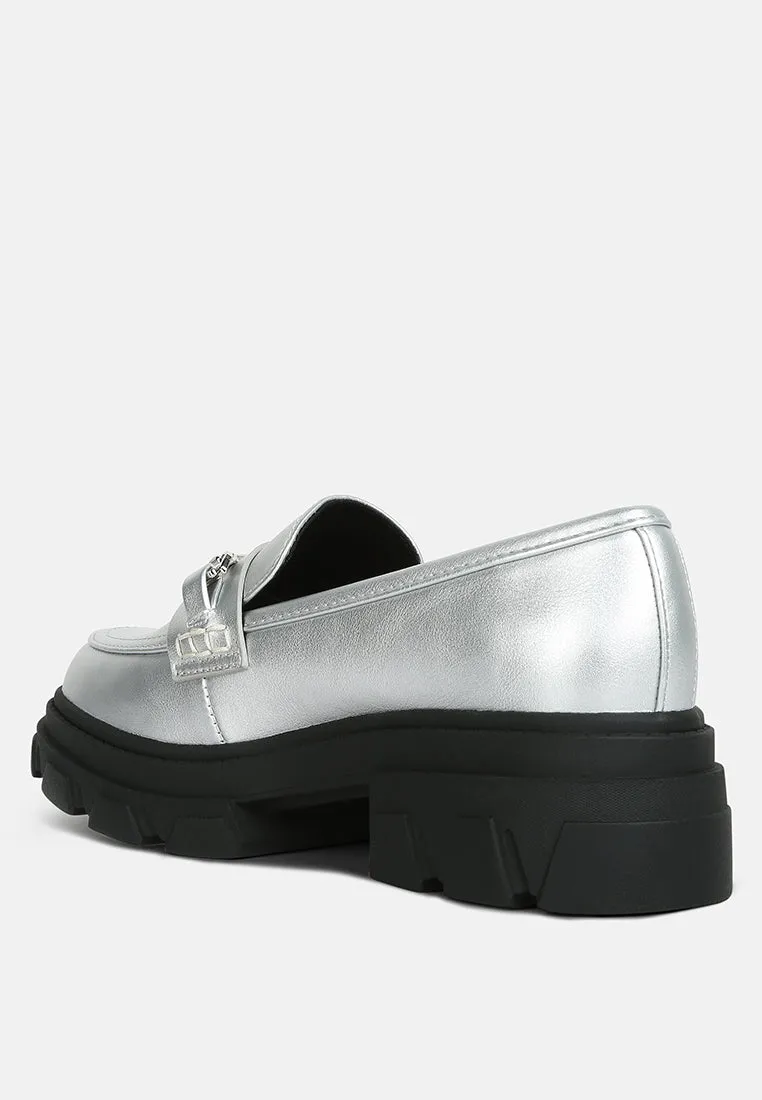 Darlina Metallic Platform Loafers By Ruw