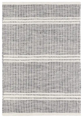 Dash & Albert Malta Grey Woven Wool Rug