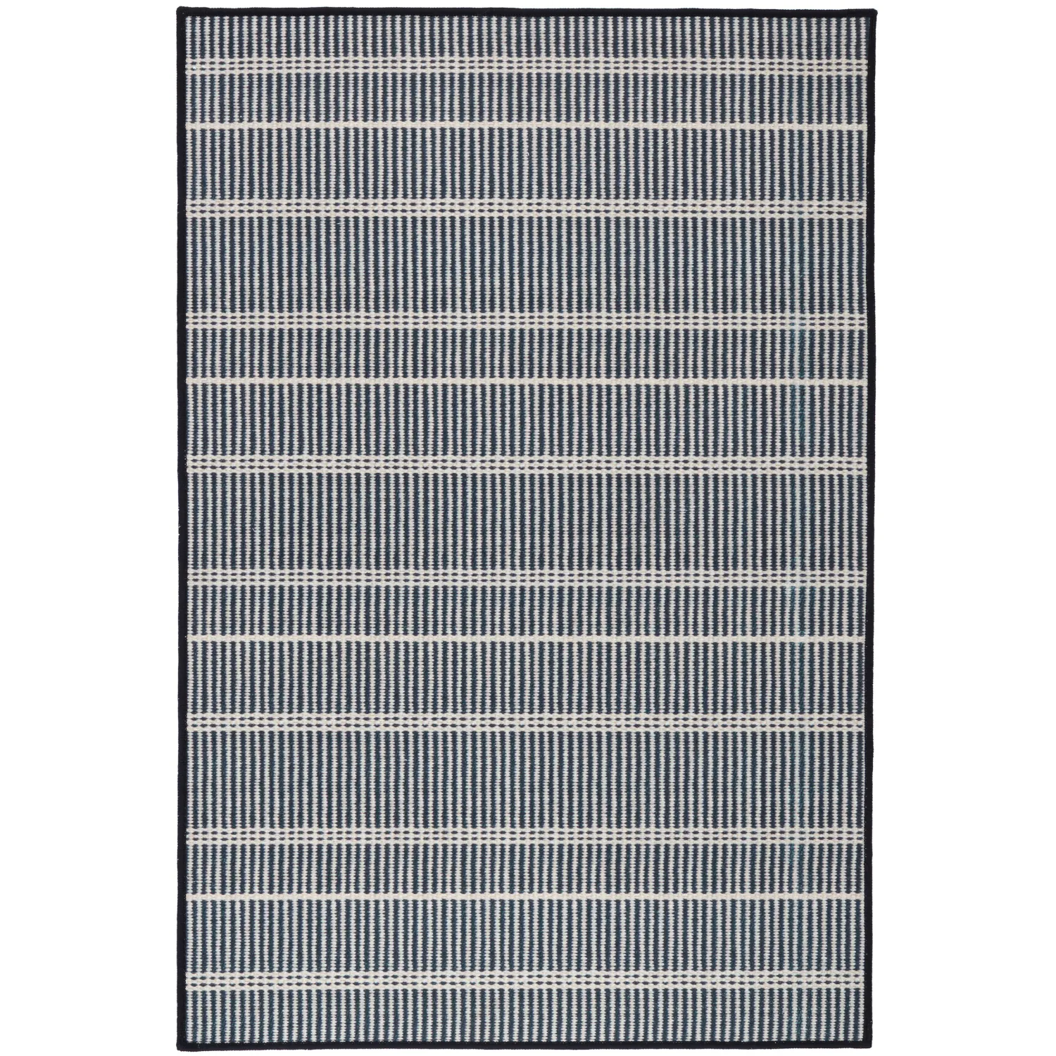 Dash & Albert Samson Black Indoor Washable Rug