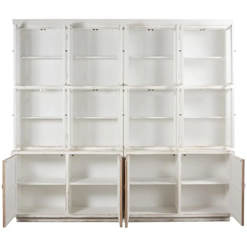 Distressed White Connor Bookcase