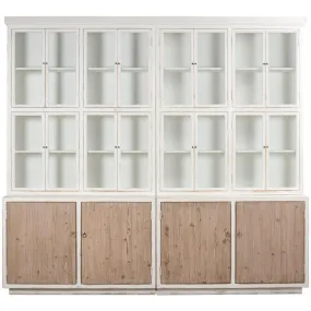 Distressed White Connor Bookcase