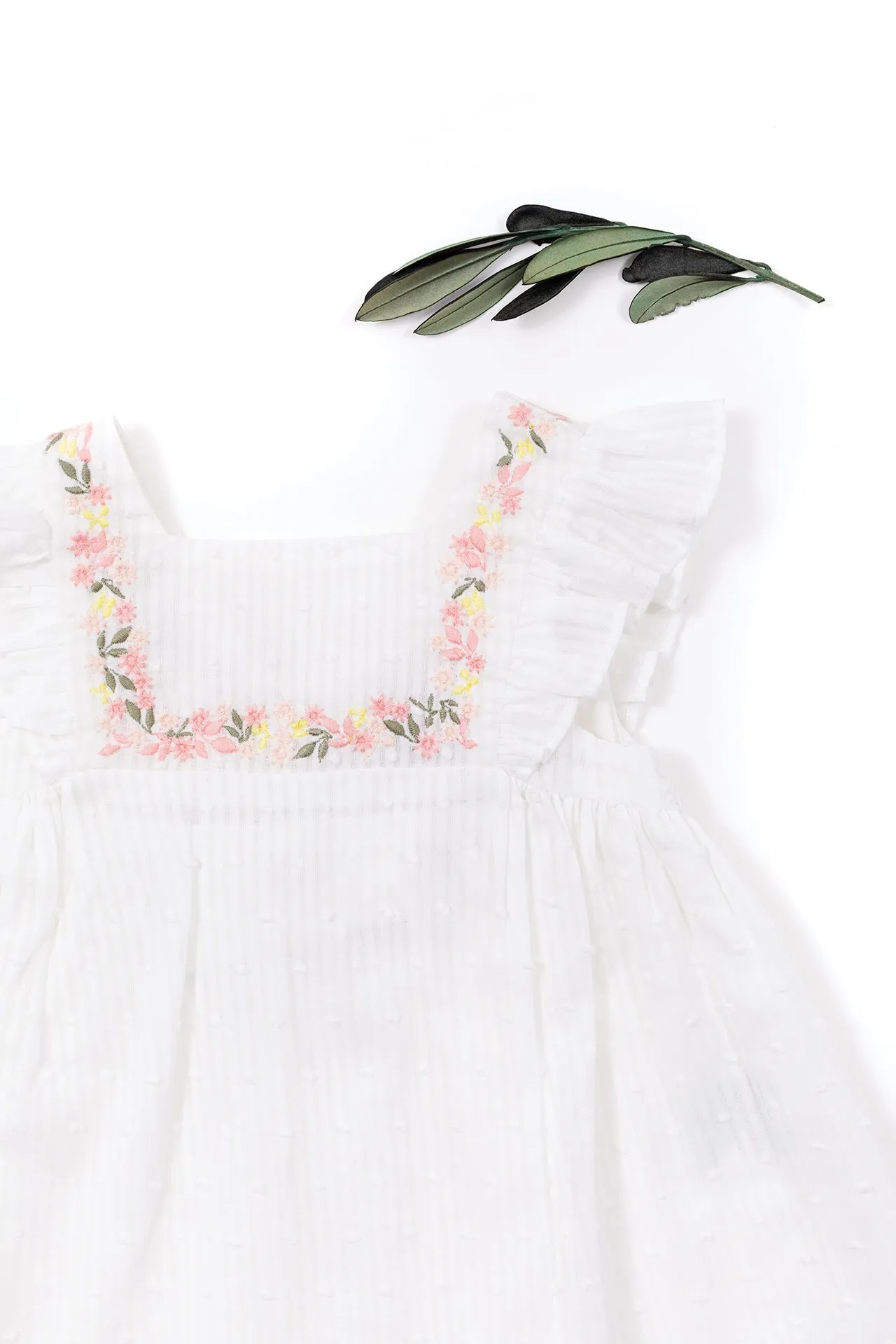 Dress - White Plumetis