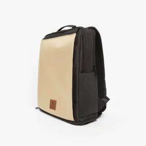 Driibe CITYC 2 in 1 Travel Laptop Backpack Black Beige