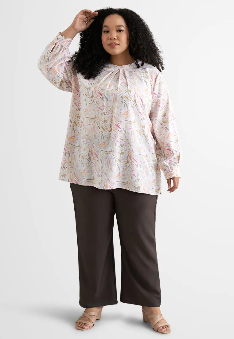 Etta Printed Elegant Loose Blouse