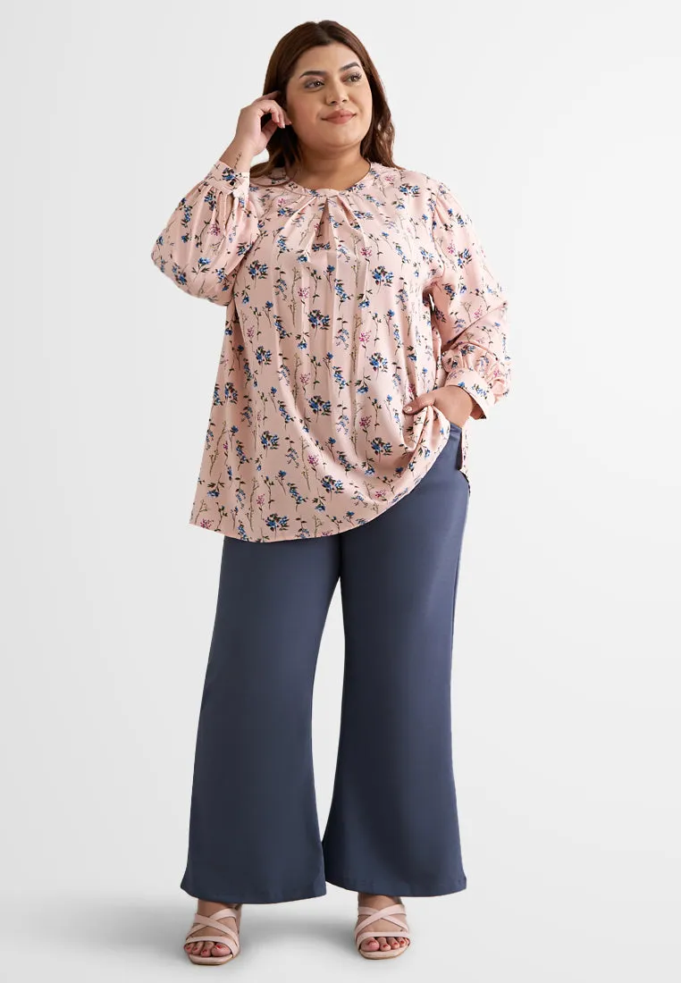 Etta Printed Elegant Loose Blouse