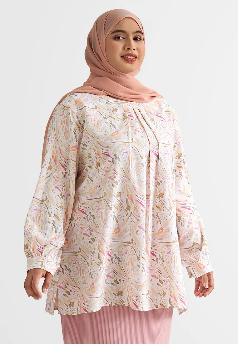 Etta Printed Elegant Loose Blouse