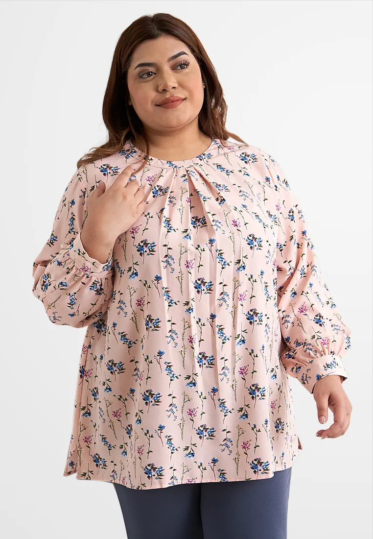 Etta Printed Elegant Loose Blouse