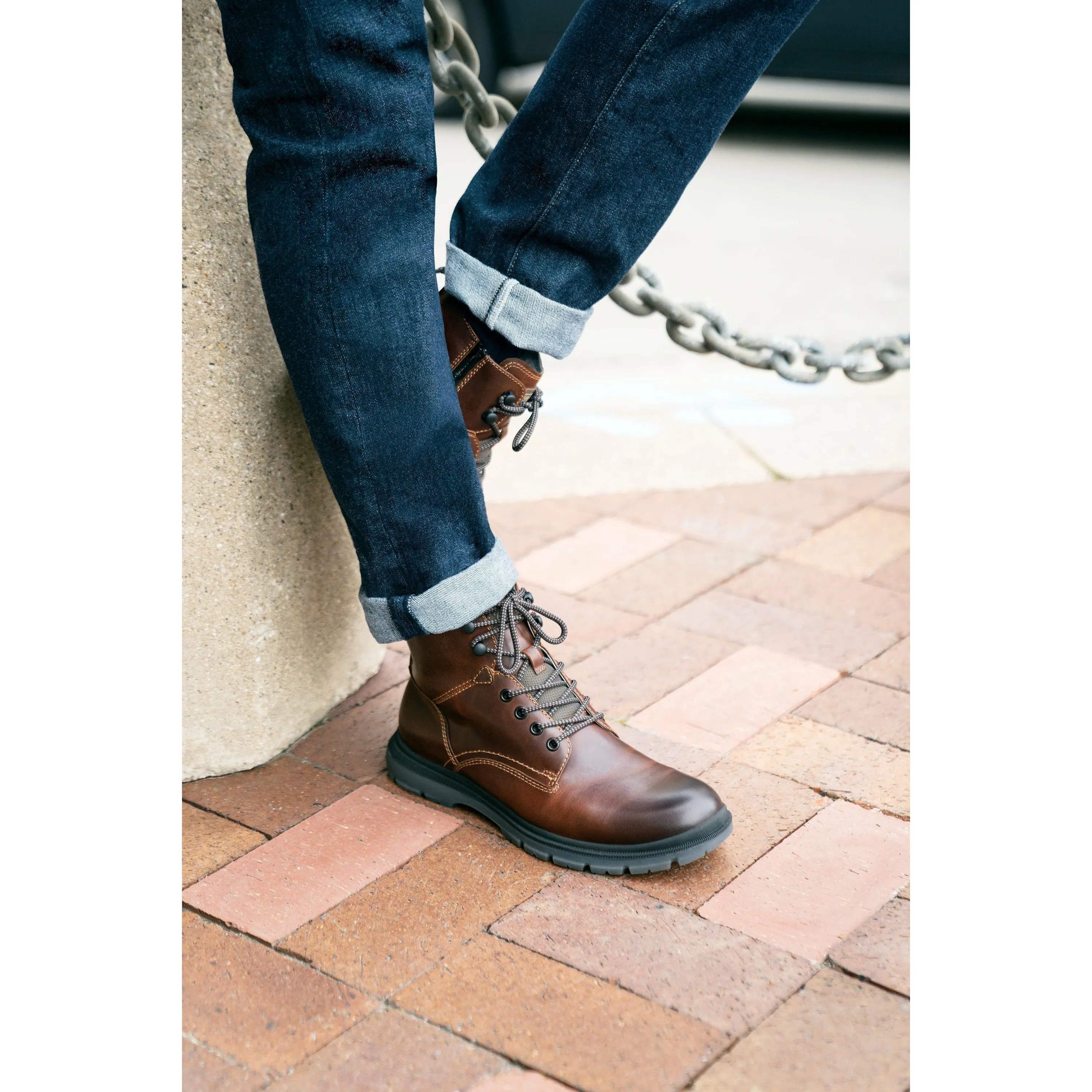 FLORSHEIM LOOKOUT PLAIN TOE LACE UP BOOT - FINAL SALE!