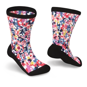 Flower Patch Non-Binding Diabetic Socks